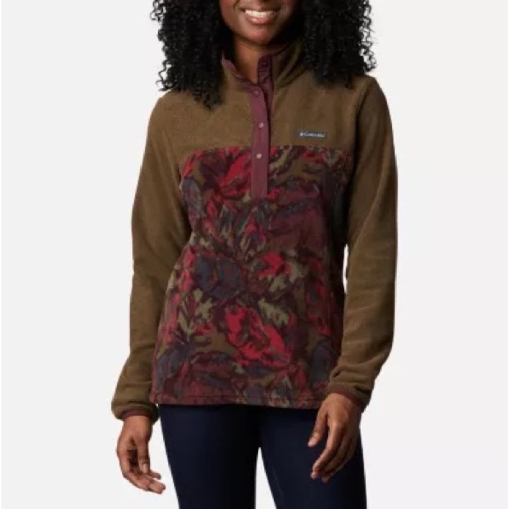 Columbia Womens Half Snap fleece pullover
